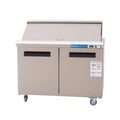 48 inch Salad Sandwich Prep Table Refrigerator, Mega Top, Stainless Steel Food Prep Cooler