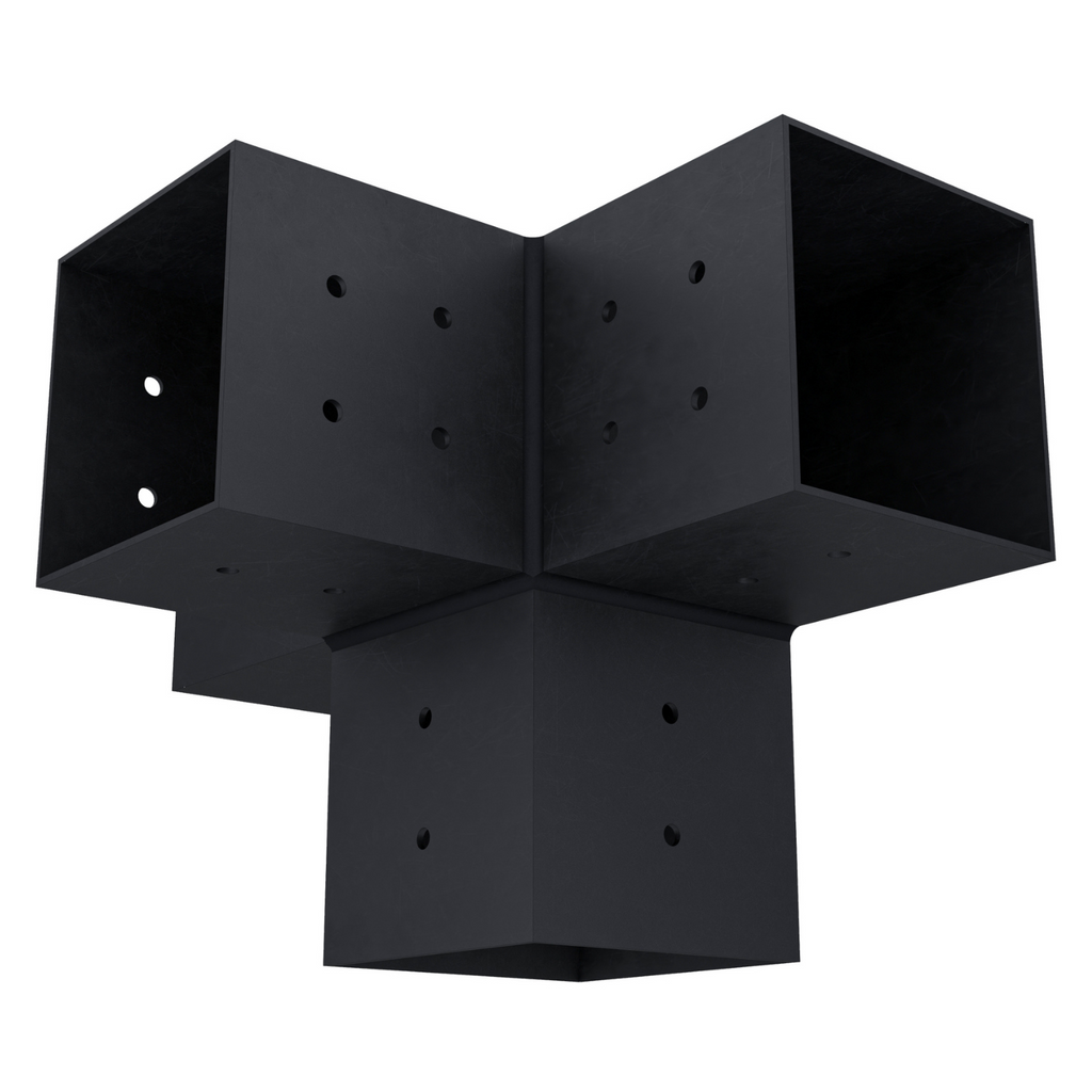 Pergola 4-Arm Post Bracket (for 4x4 Wood Posts)