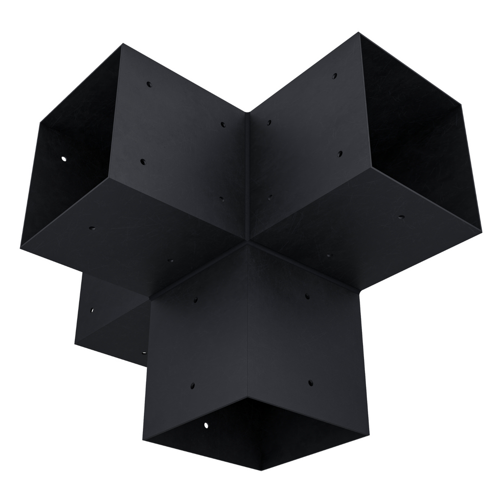 Pergola 4-Arm Post Bracket (for 6x6 Wood Posts)