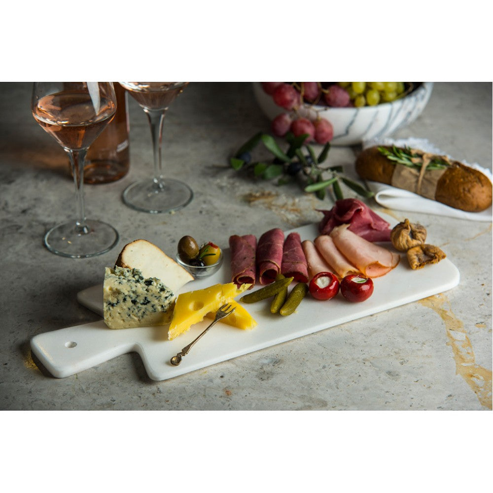 Marble Charcuterie Serving Board/Platter Semi-Polished 8"x14"