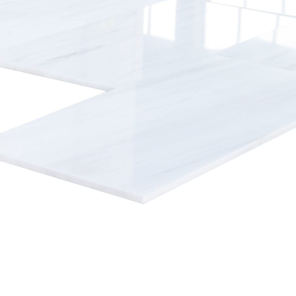 Bianco Dolomite Classic Marble Polished Floor and Wall Tile - Livfloors Collection