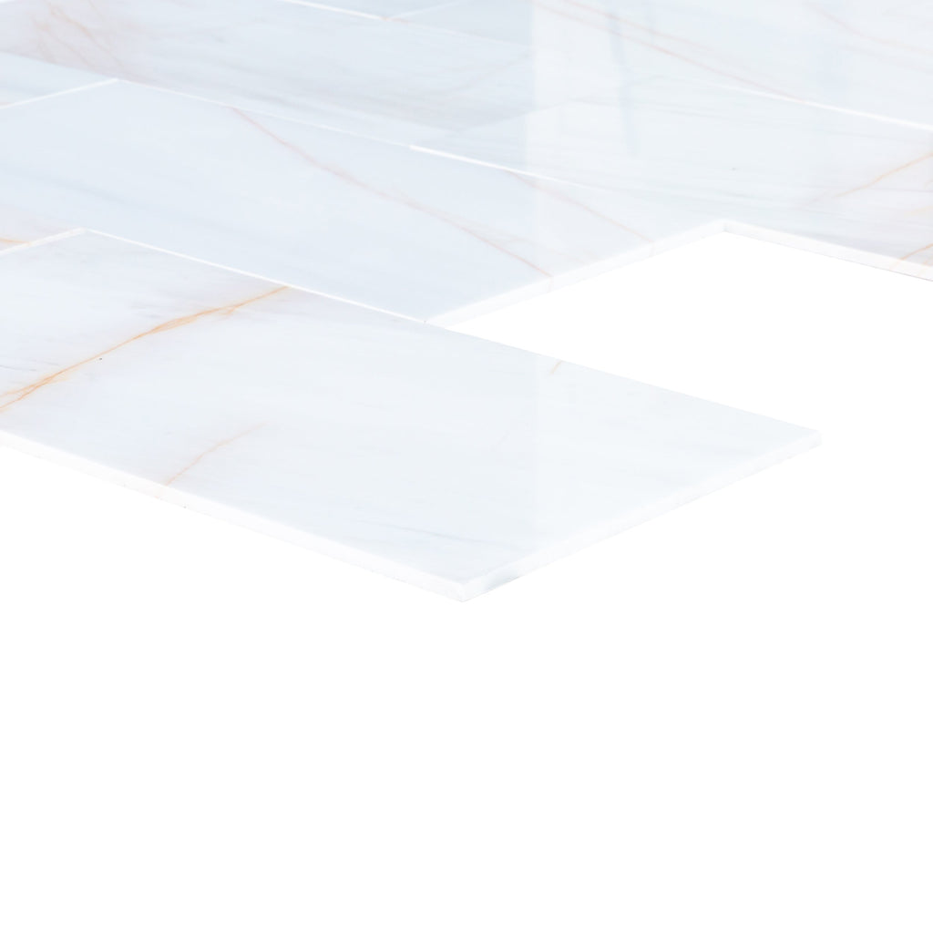 Bianco Dolomite Golden Spider Marble Polished Floor and Wall Tile - Livfloors Collection
