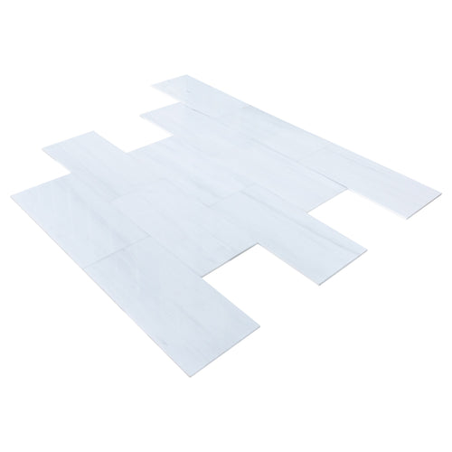 Bianco Dolomite Standard Marble Polished Floor and Wall Tile - Livfloors Collection