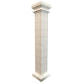 Botticino Beige Marble Italian Hand-carved Column (W)20" (L)20" (H)95"
