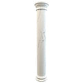 Statuario White Marble Doric Greek Hand-carved Column (D)16" (H)111"