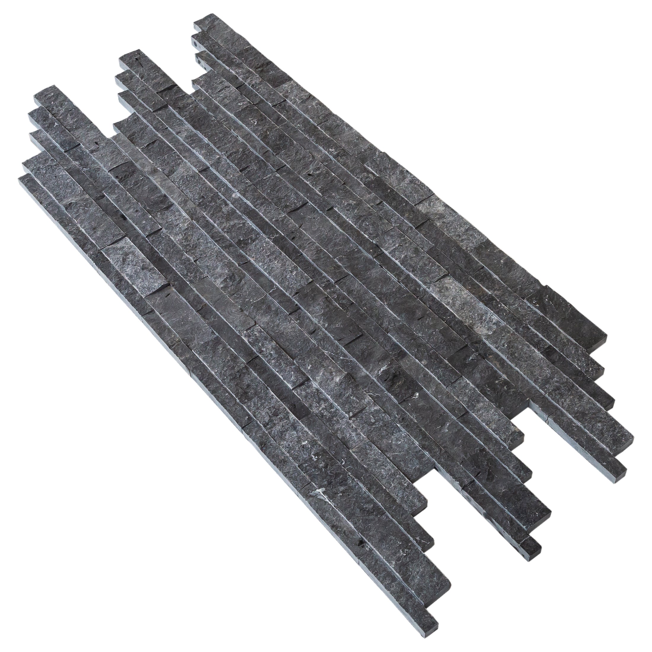 Charcoal Cambria Ledger 3D Panel 6.8"x20.8" Split-face Marble Wall Tile - Full Truckload