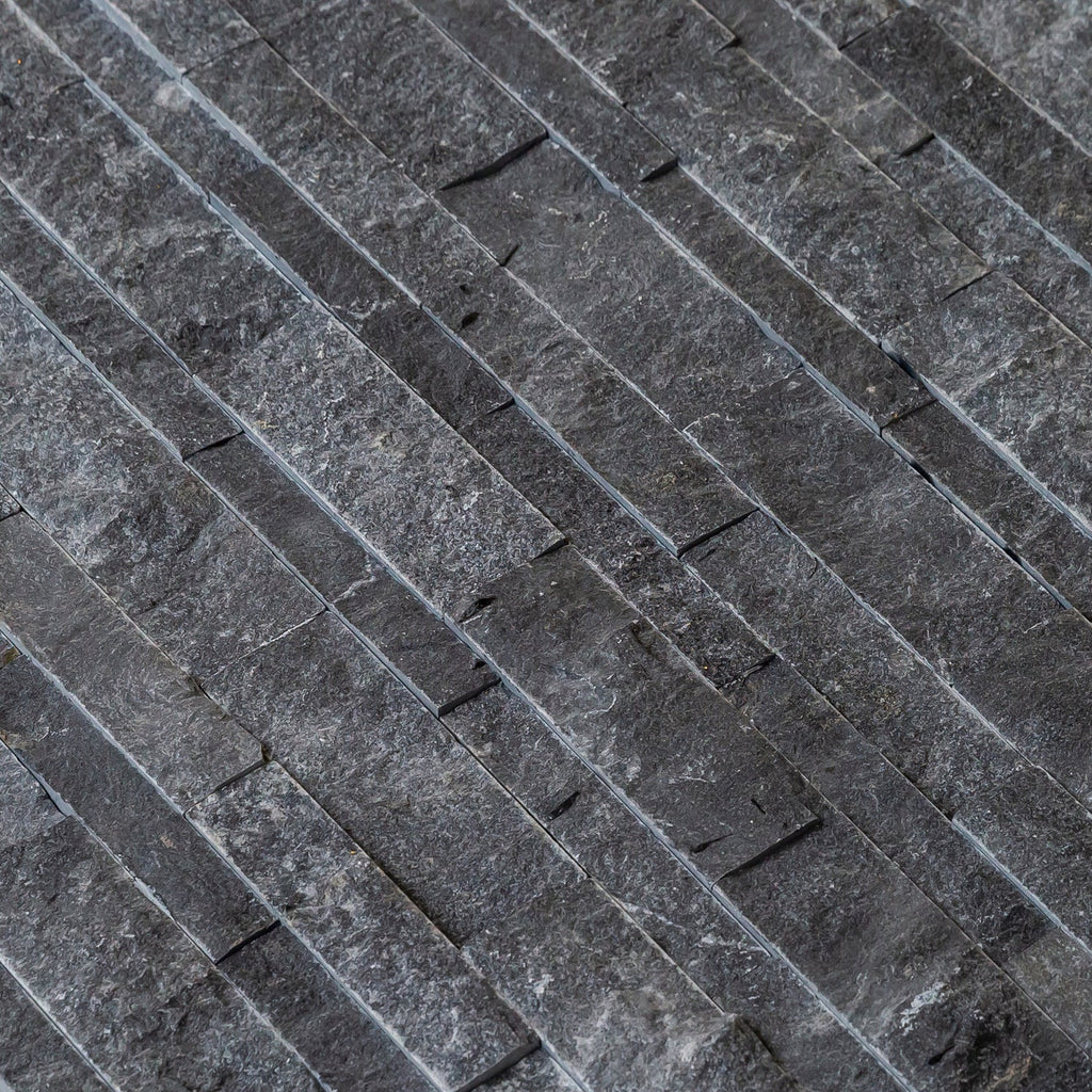 Charcoal Cambria Ledger 3D Panel 6.8"x20.8" Split-face Marble Wall Tile - Full Truckload