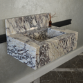 CUSTOM HANDCRAFTED CALACATTA VIOLA MARBLE SINK (NS-093)