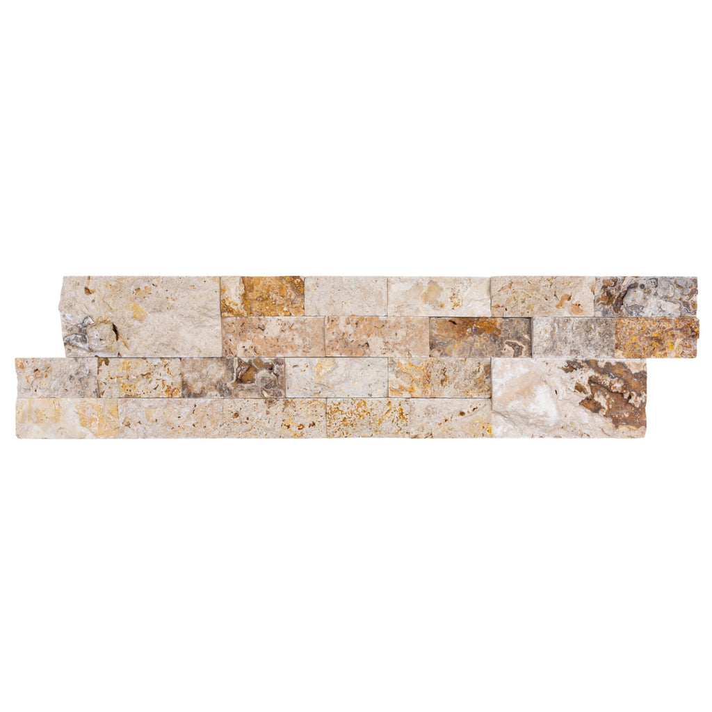 Leonardo Onyx Ledger 3D Panel 6"x24" Natural Marble Wall Tile - Full Truckload
