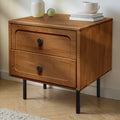 Savana Solid Wood 2-Drawer Nightstand