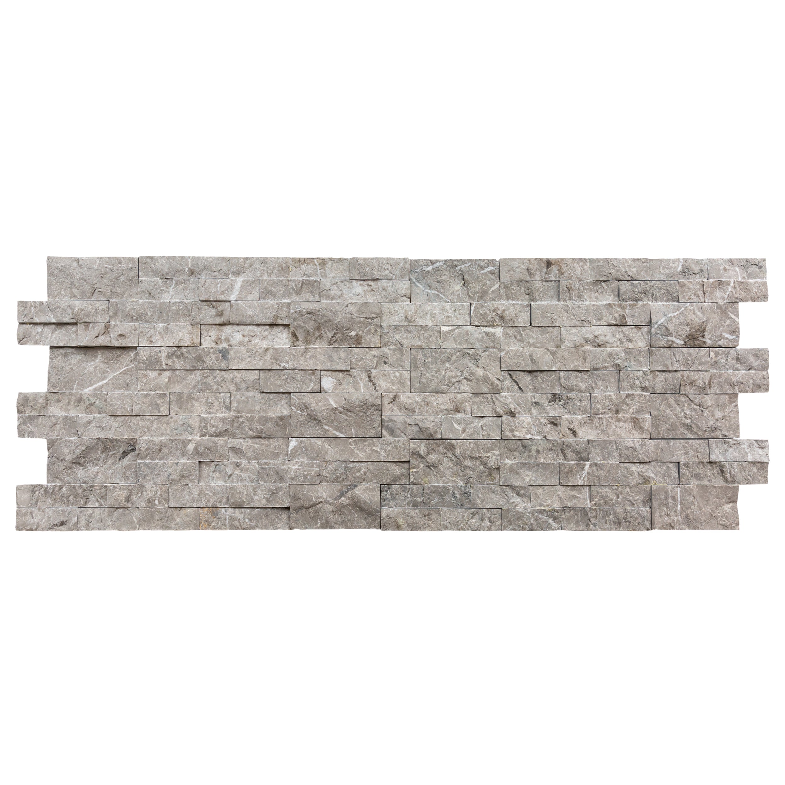 Moon Grey Ledger 3D Panel 6"x24" Natural Marble Wall Tile - Full Truckload