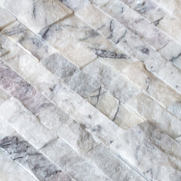 New York Ledger 3D Panel 6"x24" Natural Marble Wall Tile - Full Truckload