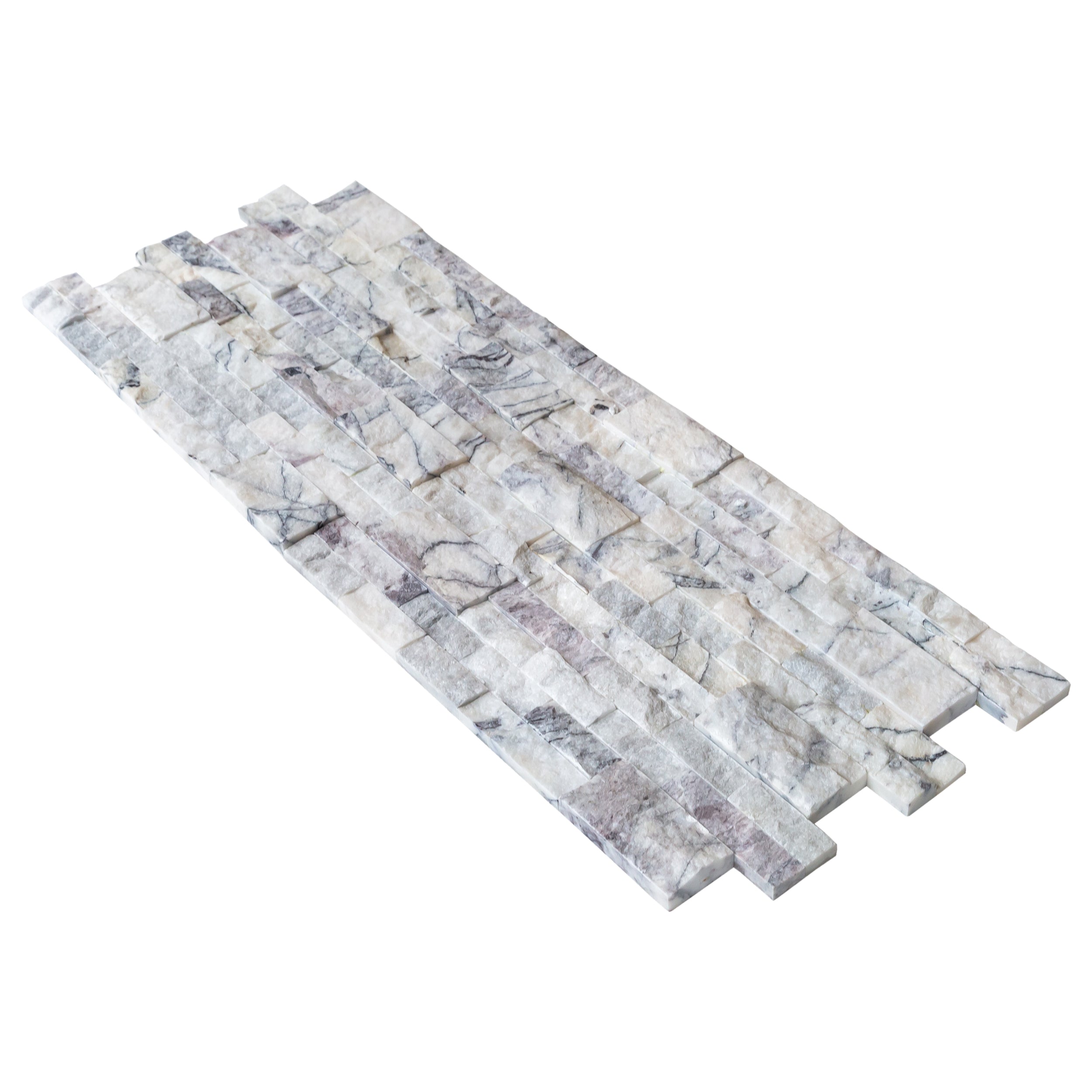 New York Ledger 3D Panel 6"x24" Natural Marble Wall Tile - Full Truckload