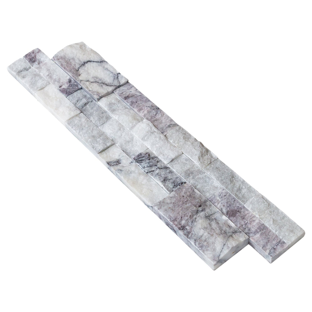 New York Ledger 3D Panel 6"x24" Natural Marble Wall Tile - Full Truckload