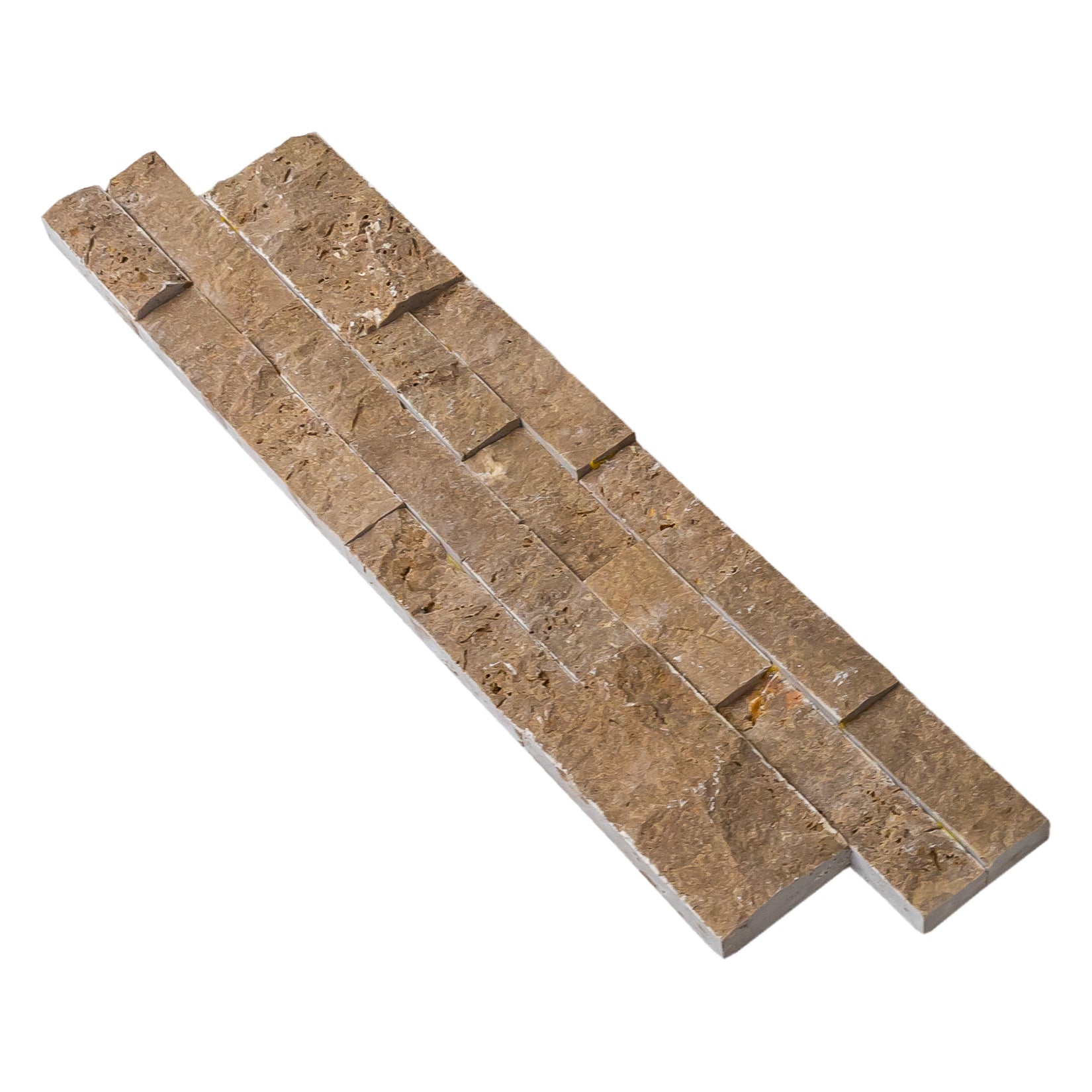 Noce Brown Ledger 3D Panel 6"x24" Natural Marble Wall Tile - Full Truckload