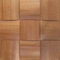 Sapele Big Straw Mesh-mounted Wood Mosaic Wall Tile - Livfloors Collection