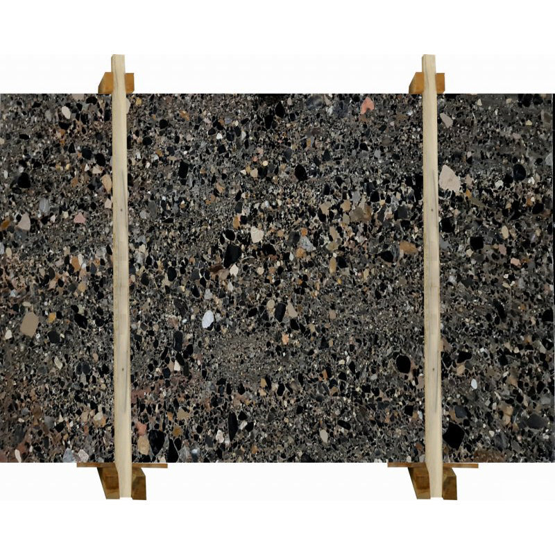 Terrazo Black Bookmatching Marble Slabs Polished - Livfloors Collection