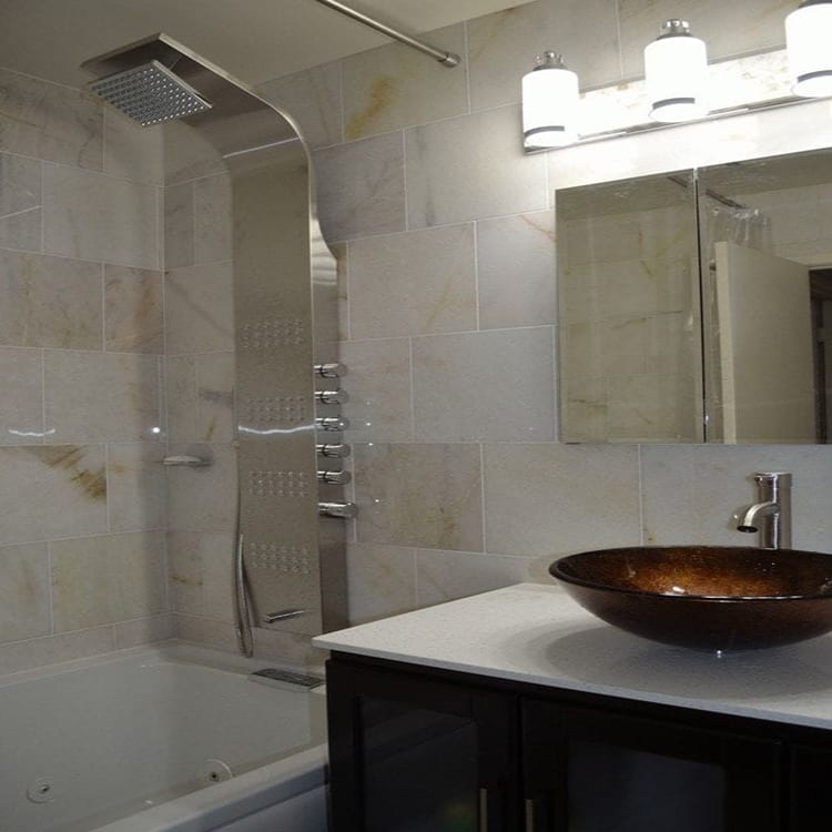 Giallo White Marble Floor and Wall Tile Polished - Livfloors Collection