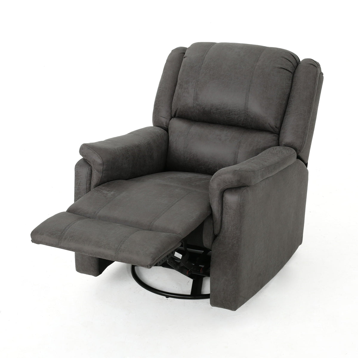 Contemporary Glider Recliner With Swivel Function