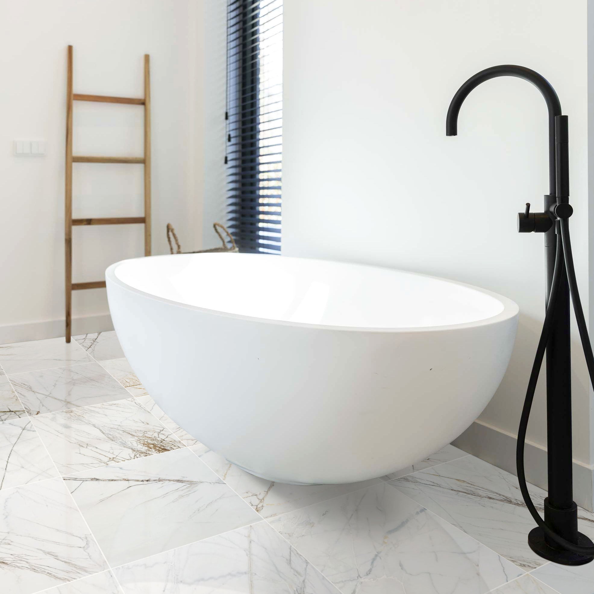 Bianco Rigata Exotic Marble Polished Floor and Wall Tile - Large Format - Livfloors Collection