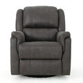 Contemporary Glider Recliner With Swivel Function