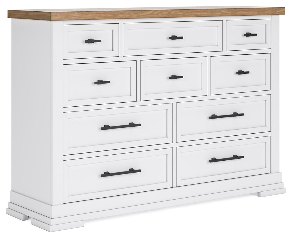 Ashbryn - Dresser - White / Natural
