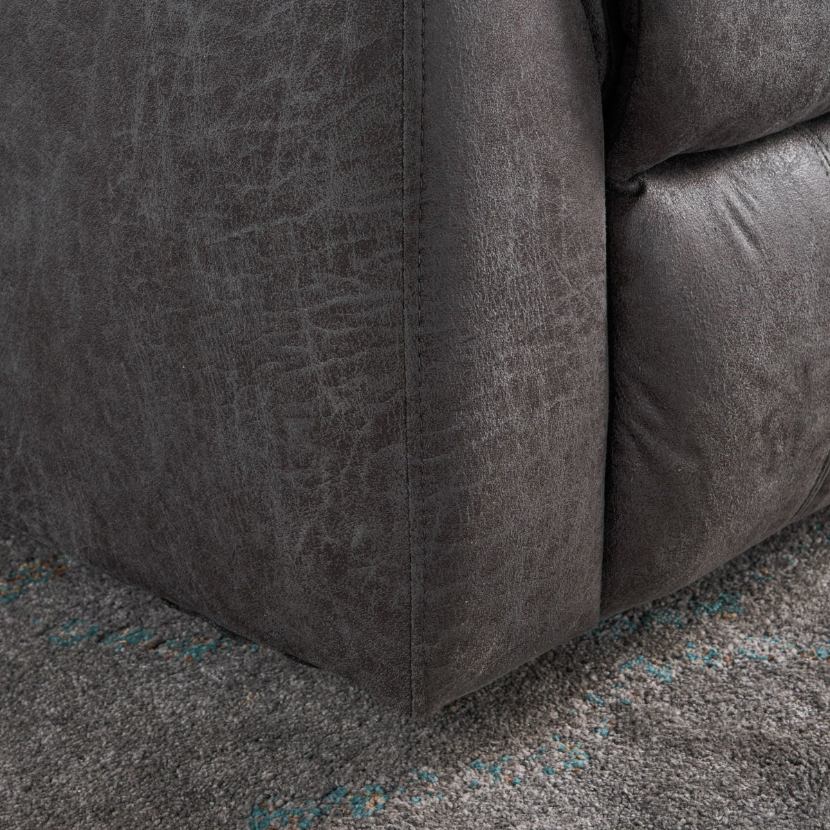 Contemporary Glider Recliner With Swivel Function