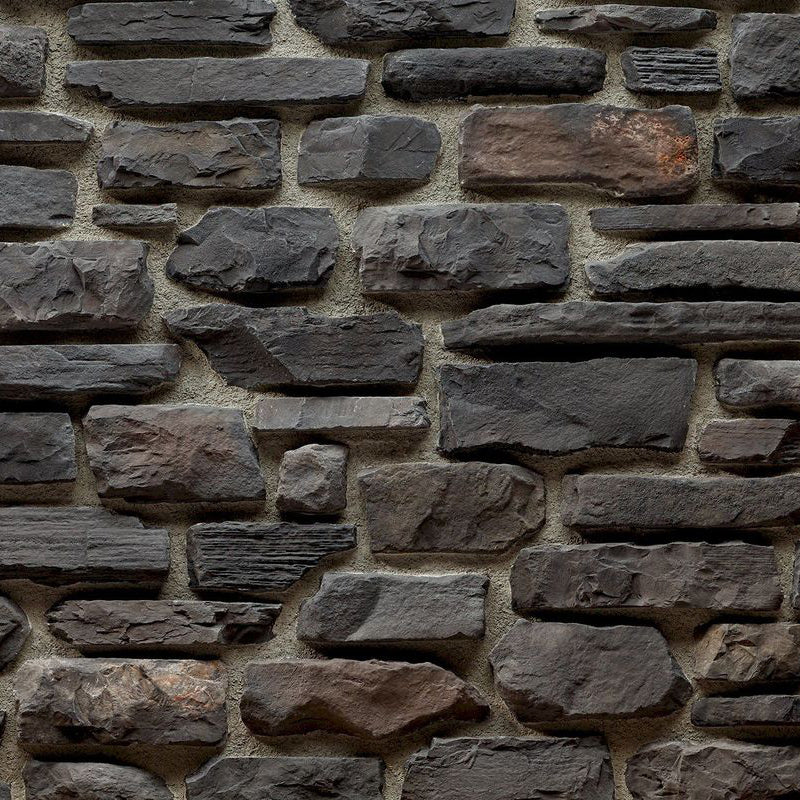 Cappadocia Anthracite Slate Look Manufactured Stone Handmade Veneer - Livfloors Collection