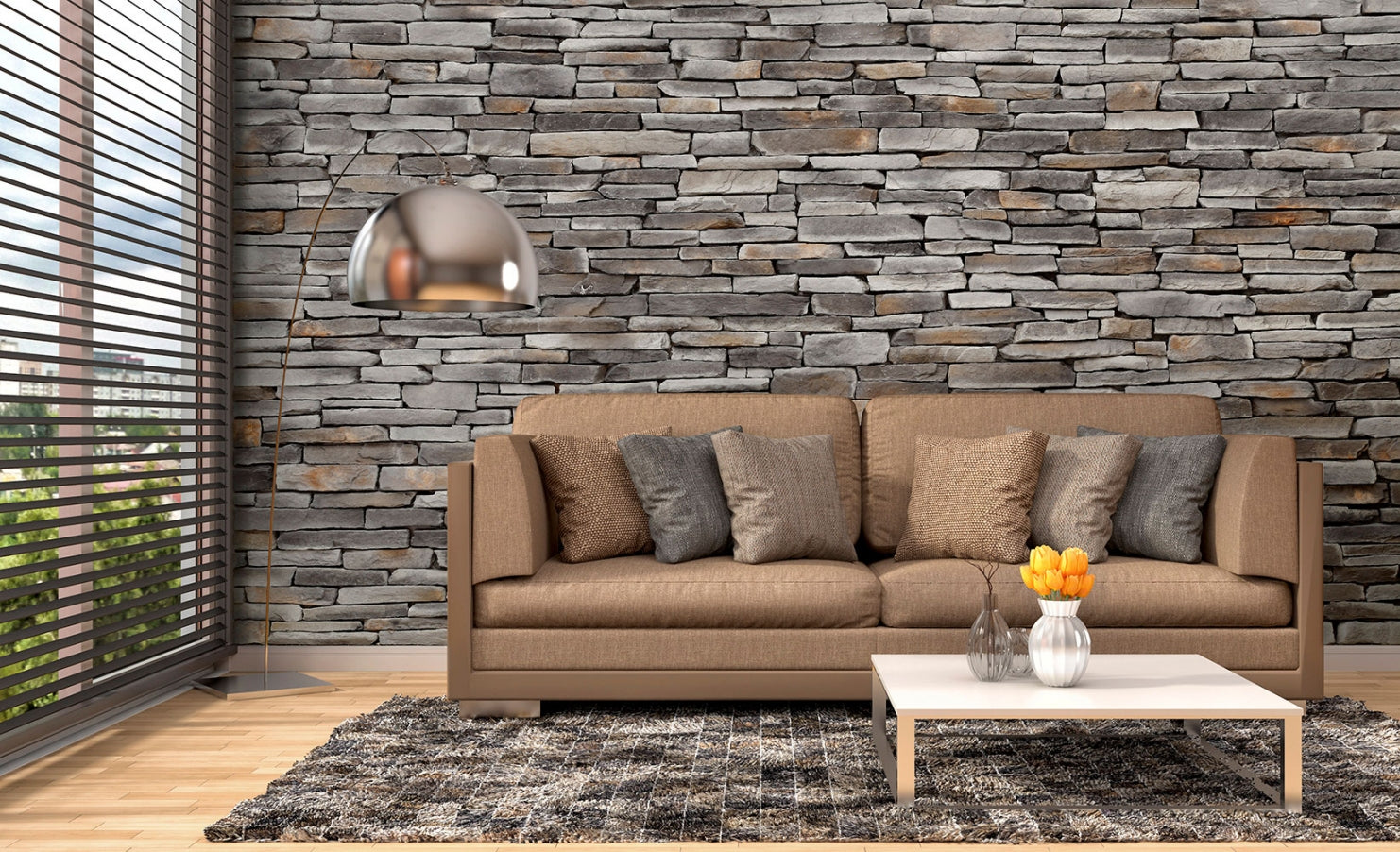 Sierra Ash Slate Look Manufactured Stone Handmade Veneer - Livfloors Collection