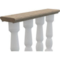 Marble Top Rail Hand-carved from Solid Marble Block MEGBR03