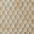 Seabed Limestone Field Dimensional Carved Stone HEXAGON Wall Tile - Livfloors Collection