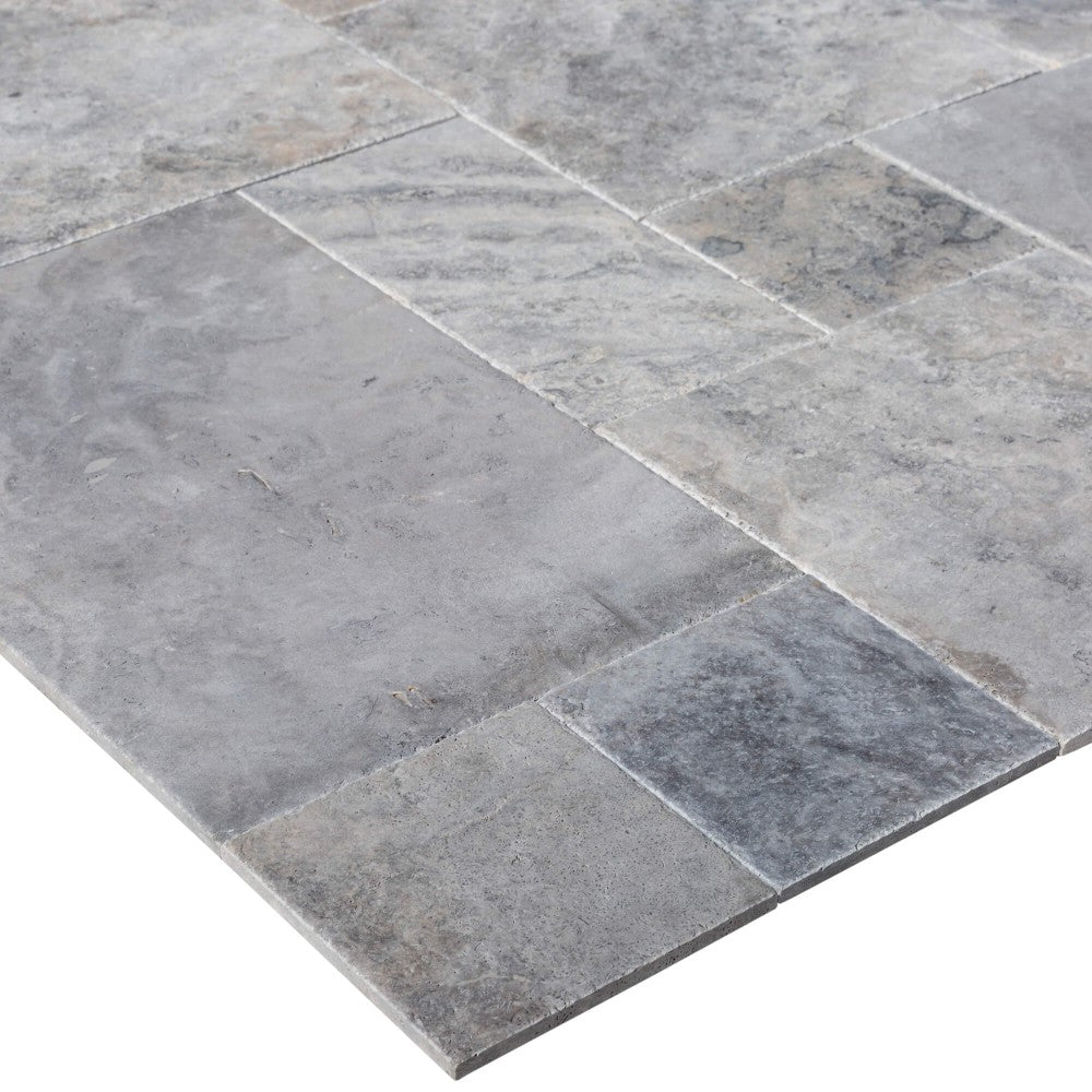 Silver Antique Pattern Brushed, Chiseled, and Partially Filled - Full Truckload