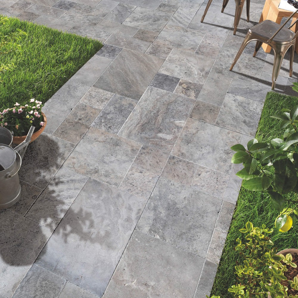 Silver Antique Pattern Brushed, Chiseled, and Partially Filled - Full Truckload