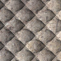 Silver Travertine Field Dimensional Carved Stone BLUEM Wall Tile - Livfloors Collection