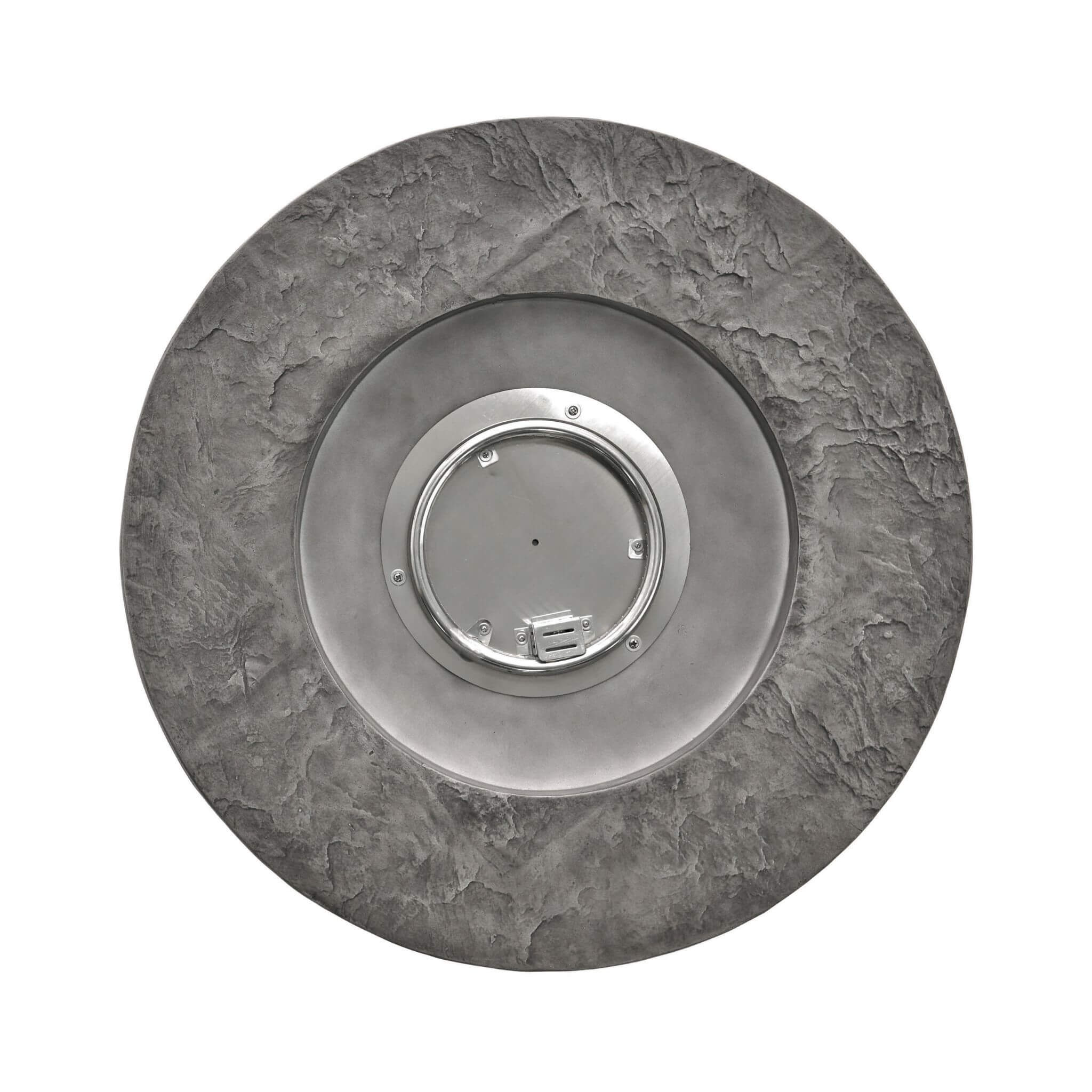Alora 32-Inch Transitional Outdoor Concrete Round Propane Fire Pit Table, Gray (SAK48268)
